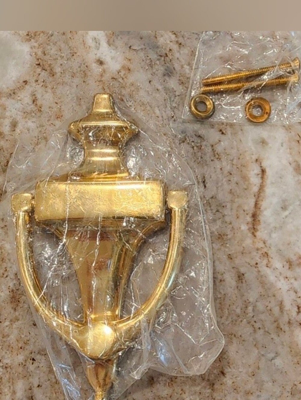 Vintage Baldwin 0102 Colonial Solid Brass Door Knocker 6.5" NOS w/ Box Hardware